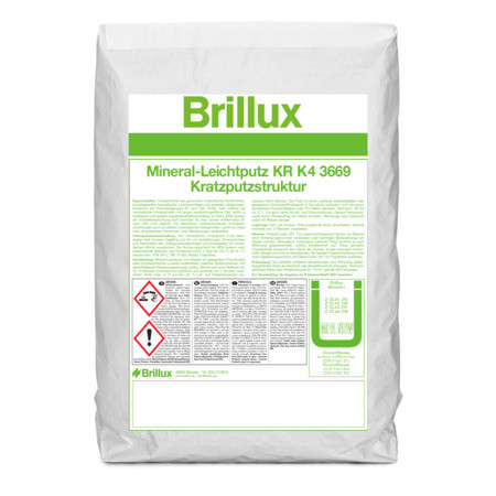 Brillux Mineral-Leichtputz KR K4 3669 weiß 25 kg